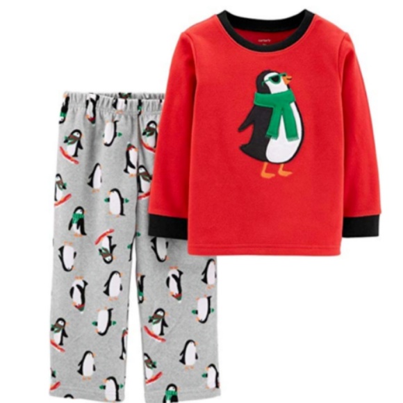 Carter's Penguin Pajama Set Size 18 Mo - Picture 1 of 2